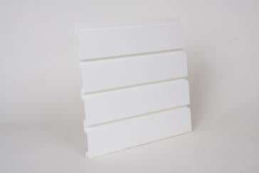 HandiWALL 96" Long White PVC Slatwall Panels - 32 sq. ft. per box