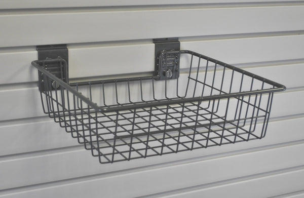 TurnLock Square Shallow Basket 4" H x 16" W x 14" D - PACK OF TWO
