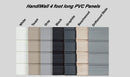 HandiWALL 48" Long Pvc Slatwall Panels - 32 Square Feet Per Box