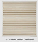 48" By 48" Framed HandiWall Slatwall Kit
