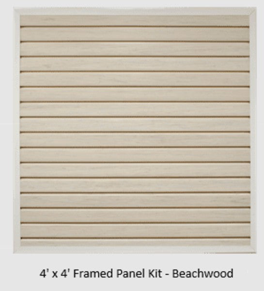 48" By 48" Framed HandiWall Slatwall Kit