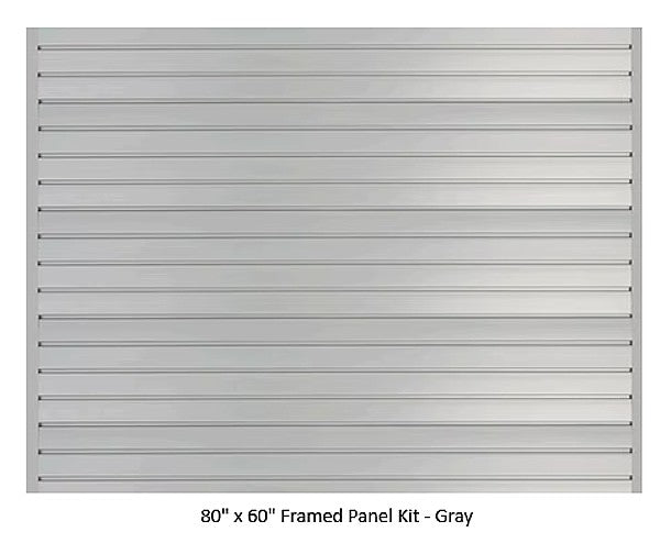 80" By 60" Framed HandiWall Slatwall Kit