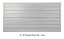 48" By 24" Framed HandiWall Slatwall Kit