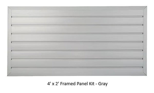 48" By 24" Framed HandiWall Slatwall Kit