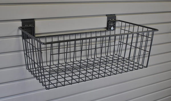 TurnLock Heavy Duty Deep Wire Basket  9.5"H x 24"W x 12"D - PACK OF TWO