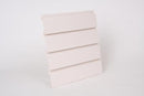 HandiWALL 96" Long Antique White PVC Slatwall Panels - 32 sq. ft. per box
