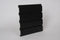 HandiWALL 48" Long Black PVC Slatwall Panels - 32 sq ft per box