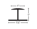 HandiWALL Division Molding ""H"" Trim - Wall To Wall Storage