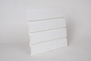 HandiWALL 48" Long White PVC Slatwall Panels - 32 sq ft per box