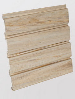 HandiWALL 96" Long Beachwood PVC Slatwall Panels - 32 sq. ft. per box