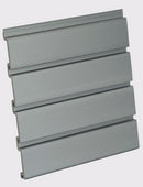 HandiWALL 96" Long Silver PVC Slatwall Panels - 32 sq. ft. per box