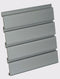 HandiWALL 96" Long Silver PVC Slatwall Panels - 32 sq. ft. per box