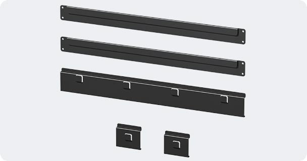 Hercke Cabinet Slatwall Channel Mount System - Wall To Wall Storage