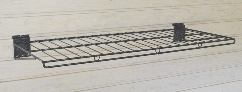 12"D X 30"W  Wire Slatwall Shelf - PACK OF TWO SHELVES