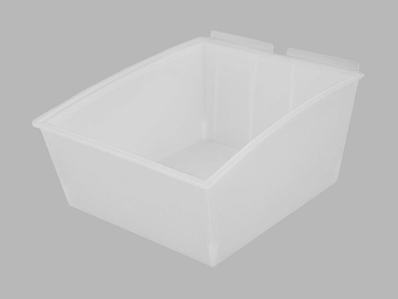 Slatwall Mount Open Storage Bins - Extra Large : 11" Wide X 14" Deep  - Pack of Three - Wall To Wall Storage