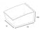 Slatwall Mount Open Storage Bins - Extra Large : 11" Wide X 14" Deep  - Pack of Three - Wall To Wall Storage