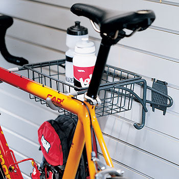 Organized Living - Schulte  7115-5040-50 Bike Rack With Basket for Grid - Wall To Wall Storage