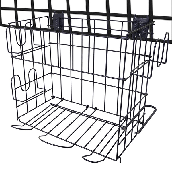 Organized Living - Schulte  7115-5070-50 Multi Sports Rack & Basket for Grid - Wall To Wall Storage