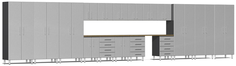 Ulti-MATE Garage 2.0 Series UG22192 24' Wide 19-Piece Kit with Solid Bamboo Worktops