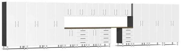 Ulti-MATE Garage 2.0 Series UG22192 24' Wide 19-Piece Kit with Solid Bamboo Worktops