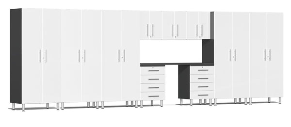 Ulti-MATE 2.0 Series UG23111 - 21' Wide 11-Piece Garage Cabinet Kit with Recessed Worktop