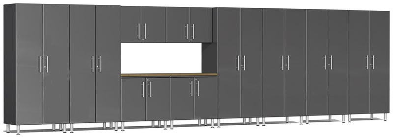 Ulti-MATE Garage 2.0 Series UG24112 Eleven Piece 24' Wide Cabinet Kit With Bamboo Worktop