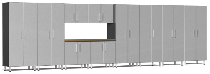 Ulti-MATE Garage 2.0 Series UG24112 Eleven Piece 24' Wide Cabinet Kit With Bamboo Worktop