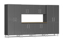 Ulti-MATE Garage 2.0 Series UG26072 Seven Piece 12' Wide Kit With Bamboo Worktop