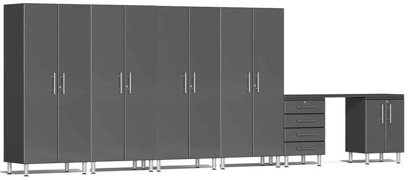 Ulti-MATE 2.0 Series UG27071- 18' Wide Seven Piece Garage Cabinet Kit with Workstation