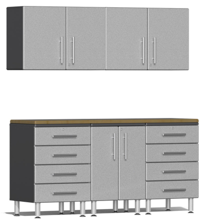 Ulti-MATE 2.0 Series UG29062 - 6' Wide  6-Piece Garage Cabinet Kit with Bamboo Worktop