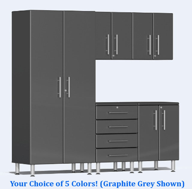 Ulti-MATE 2.0 Series UG22050* - 7' Wide 5-Piece Garage Cabinet Kit - Wall To Wall Storage